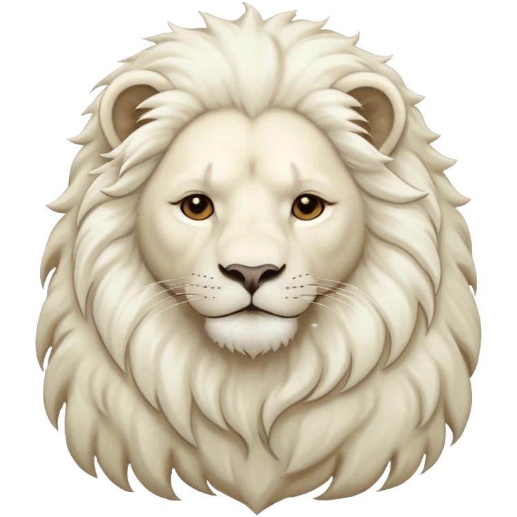 White lion emoji