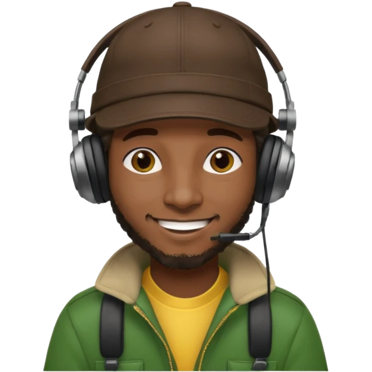 reggae dj casquette  emoji