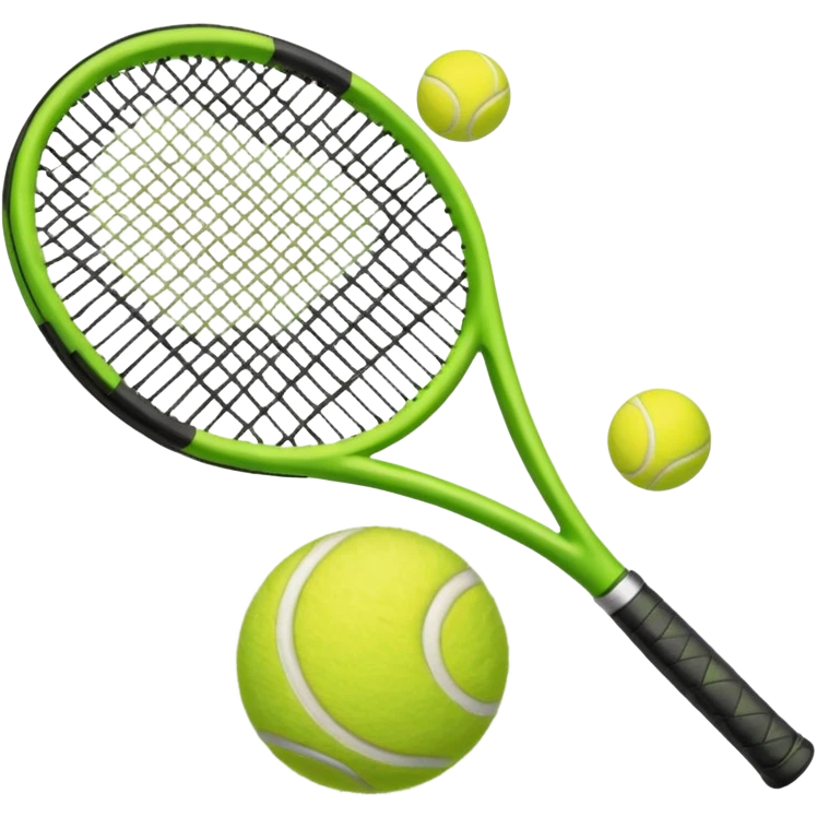 tennis racket with tennis ball emoji