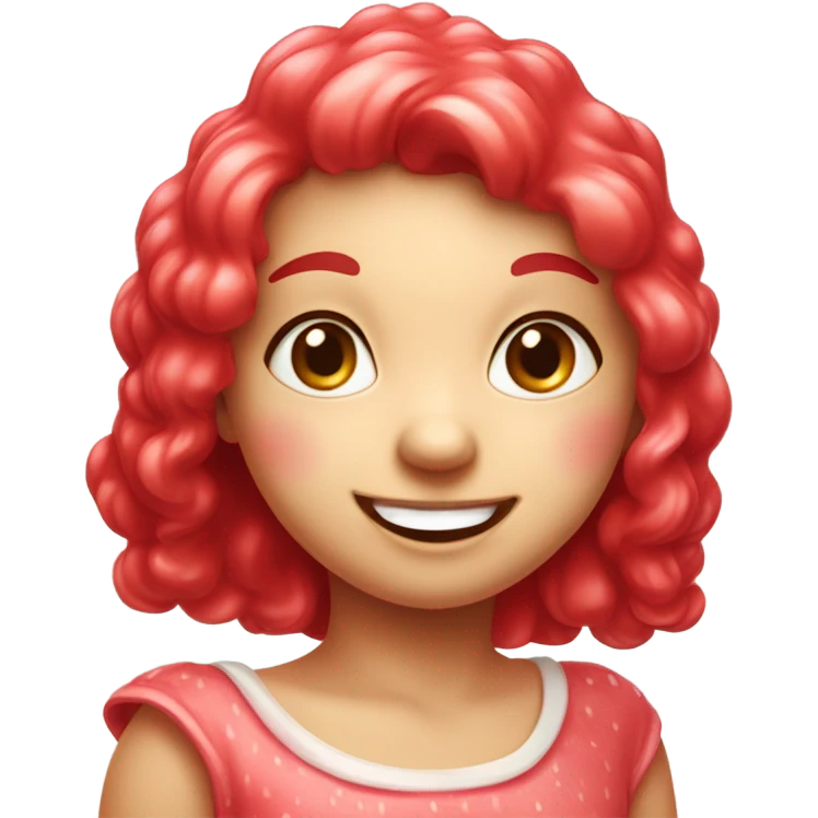 Girly strawberry emoji