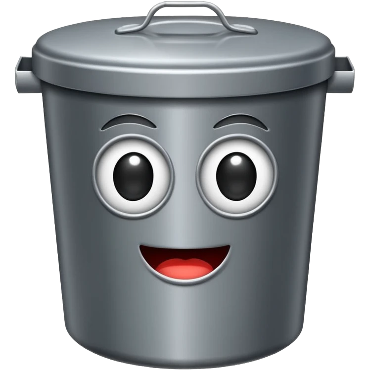 garbage tin tiny emoji