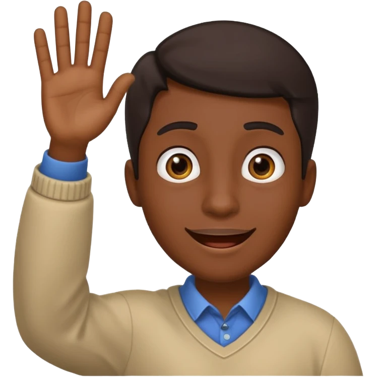 🥸👋🏿 emoji