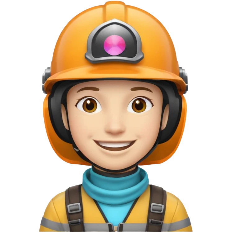 Colorful Helmeted Traveler emoji