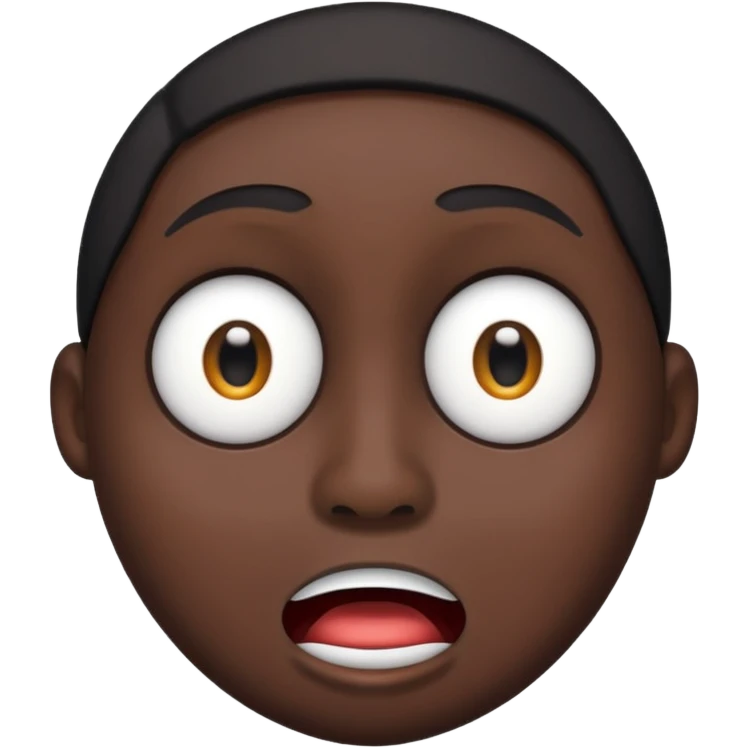 make this emoji 😵 black but the eyes and the mouth should be withe emoji