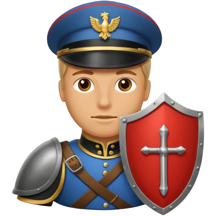 Big Shield Soldier emoji