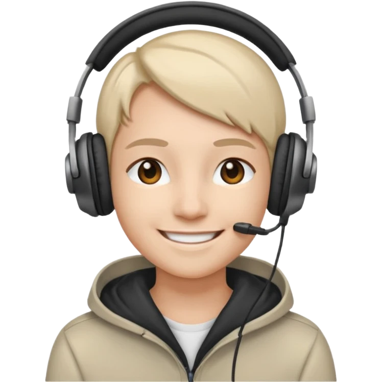 Una carita con audios emoji