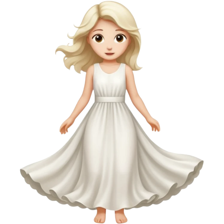 دختری که درحال لباس پوشیدن است emoji