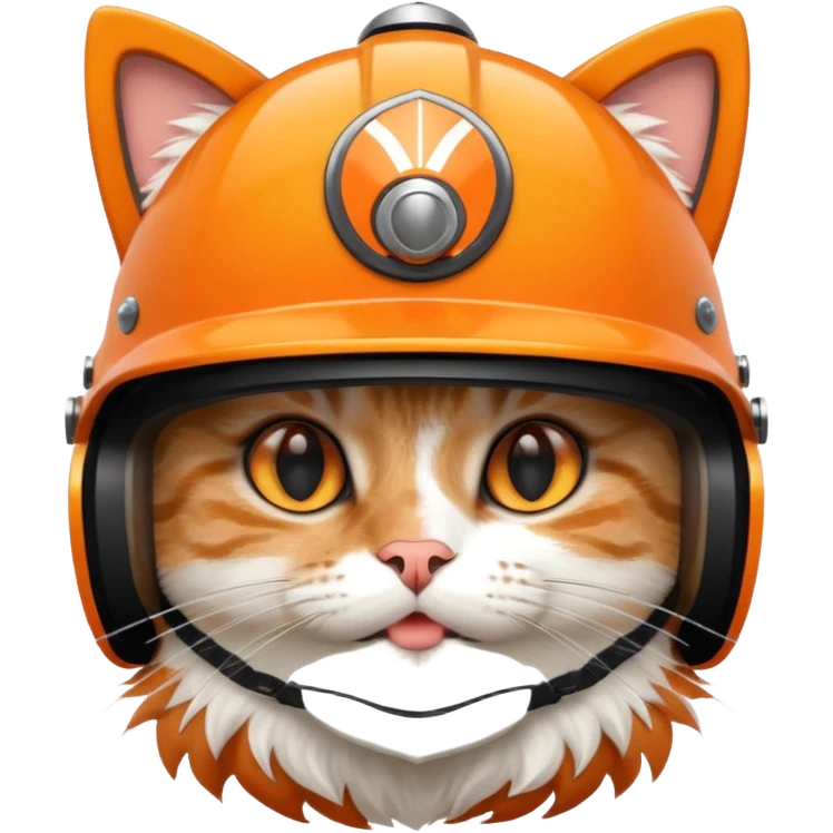 Котик в шлеме  emoji