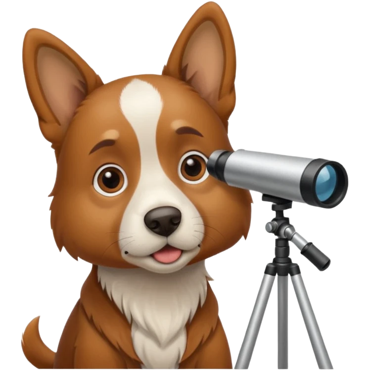 dog with telescope  emoji