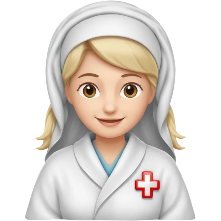 Nurse with blanket emoji
