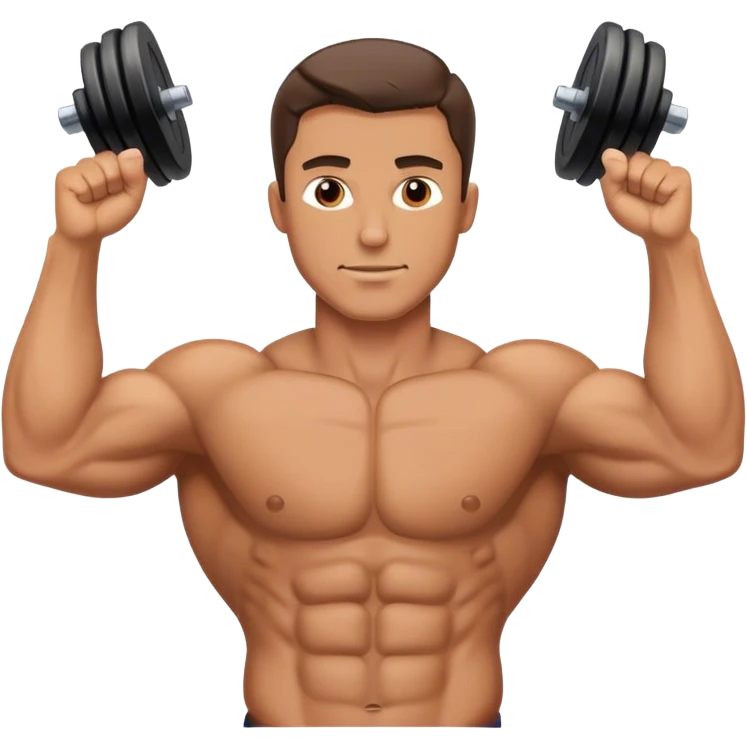 guy pec exercise emoji