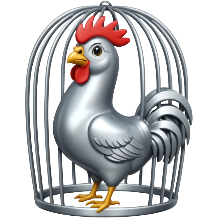 Cock caged  emoji