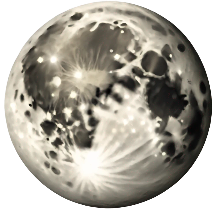 A full moon emoji