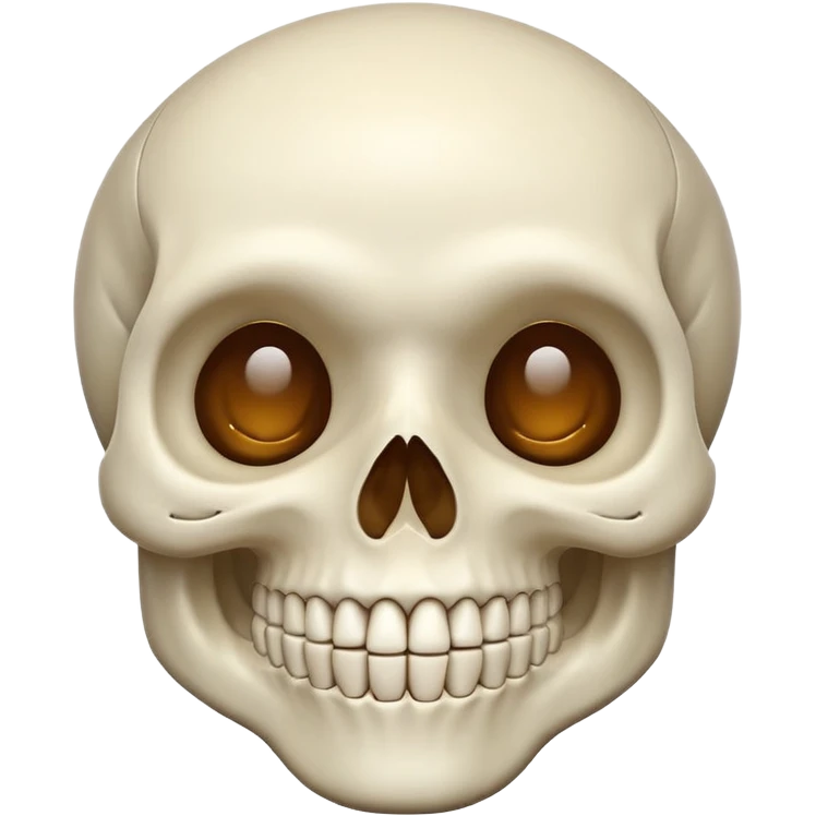 Very funny skull emoji