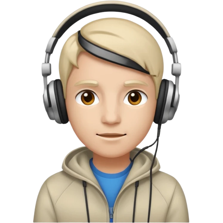 😶+🎧 emoji