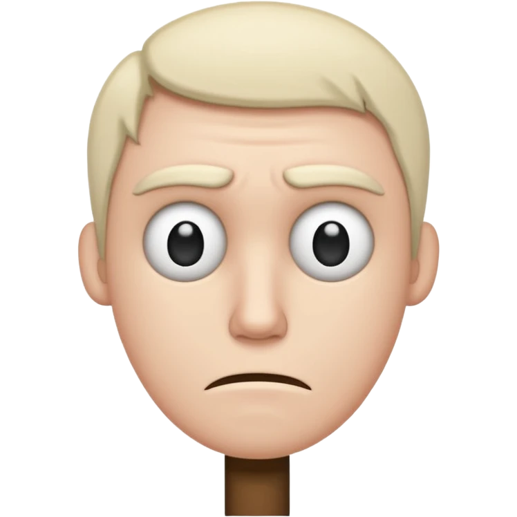 drawn stick man ruing emoji
