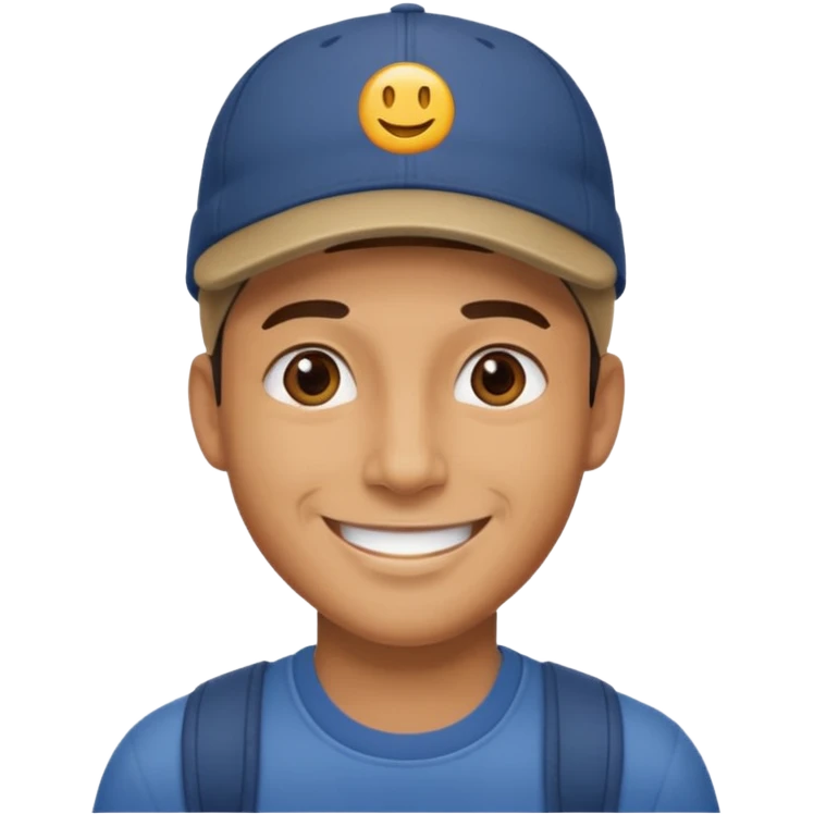 man with cap emoji