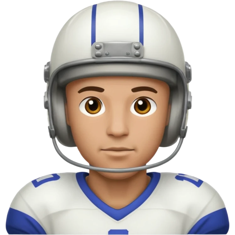 bald, male, football player emoji