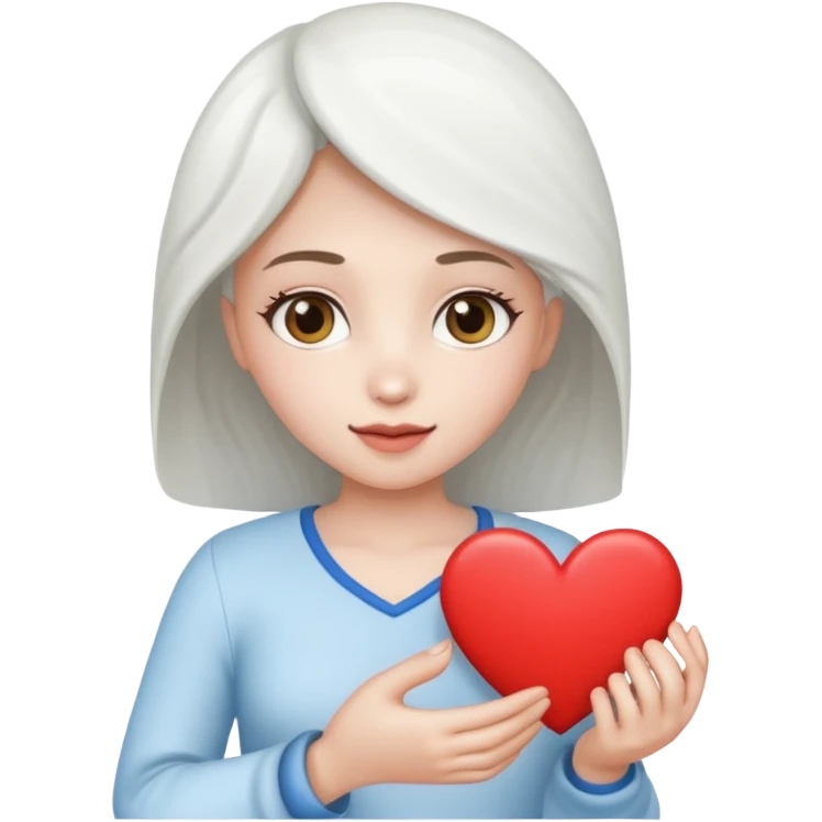Создай это :"Я"+🤍+"Амира" текстом emoji