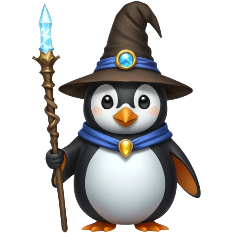Penguin Wizard emoji