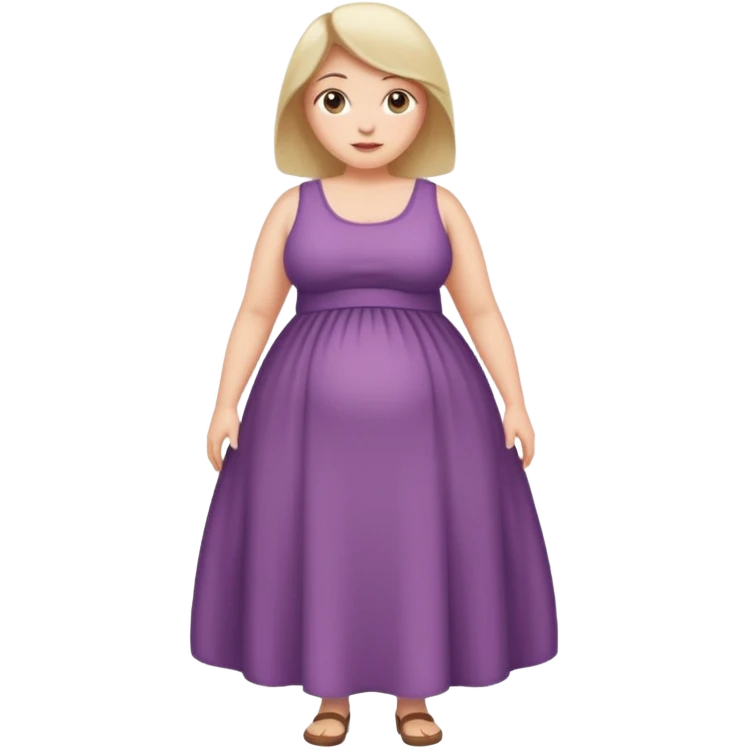 woman with abnormally large belly emoji