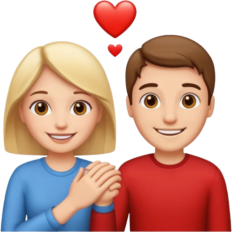 couple in love talking emoji
