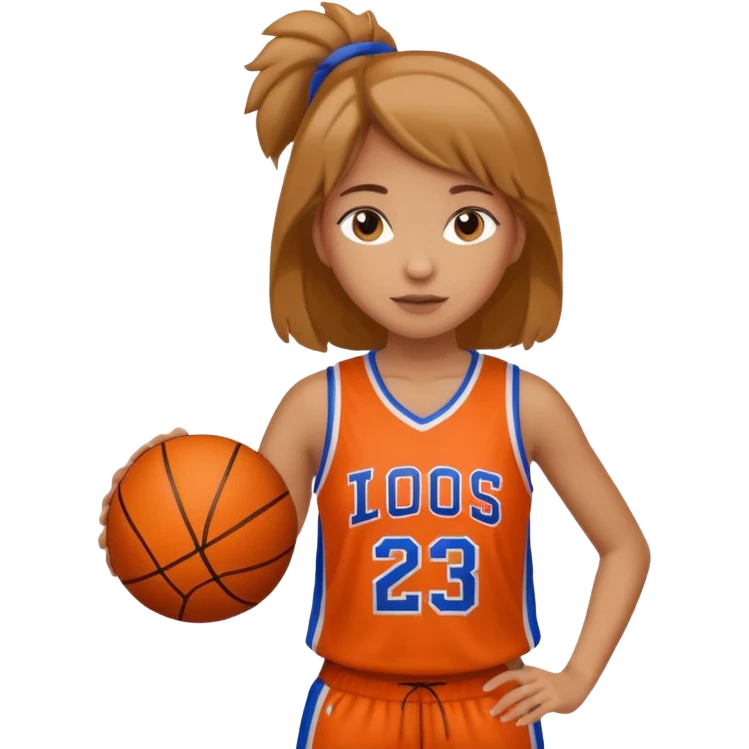 basketball playing girl emoji