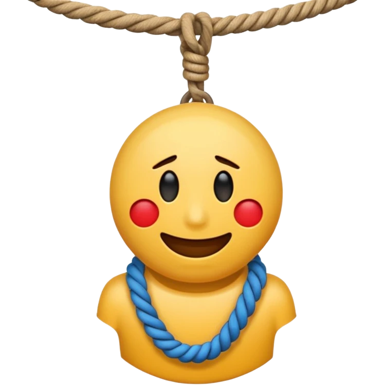 Hanging by a Noose around the neck emoji emoji