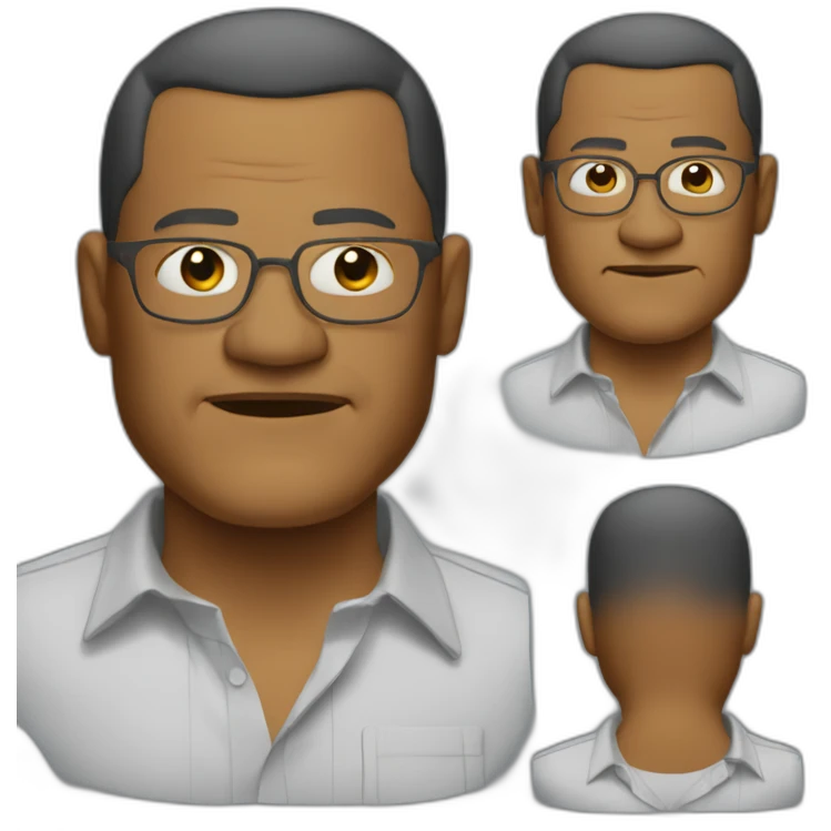 laurence-fishburne cartoon wearing shirt emoji