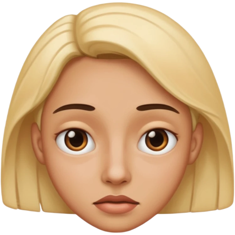 Create a distorted face  emoji
