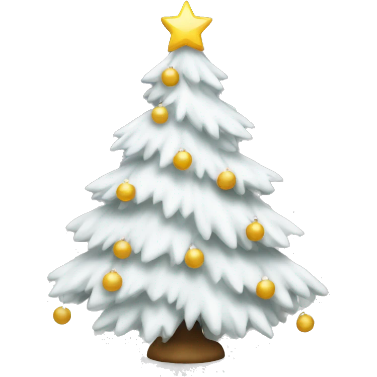 white christmas tree emoji