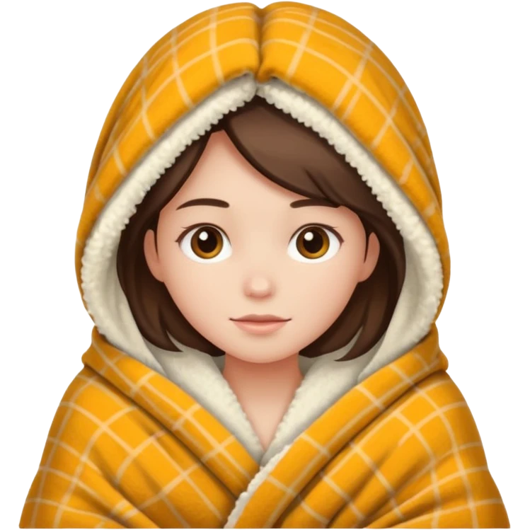 Girl wrapped in blanket  emoji