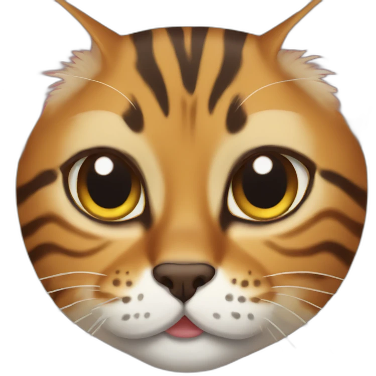 bengal cat unpolite emoji