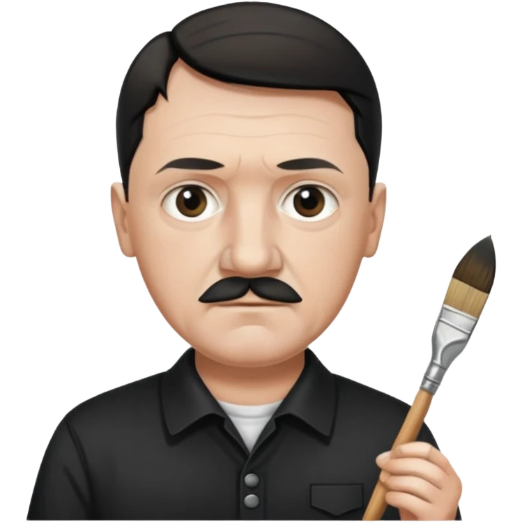  hitler working as a painter emoji