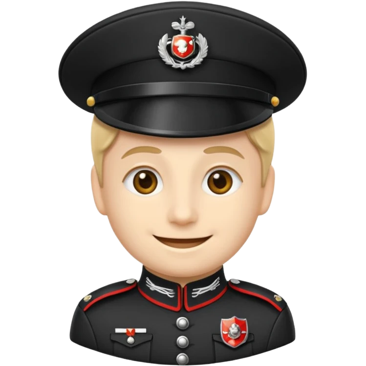 Un emoji di un carabiniere con il grado da carabiniere emoji