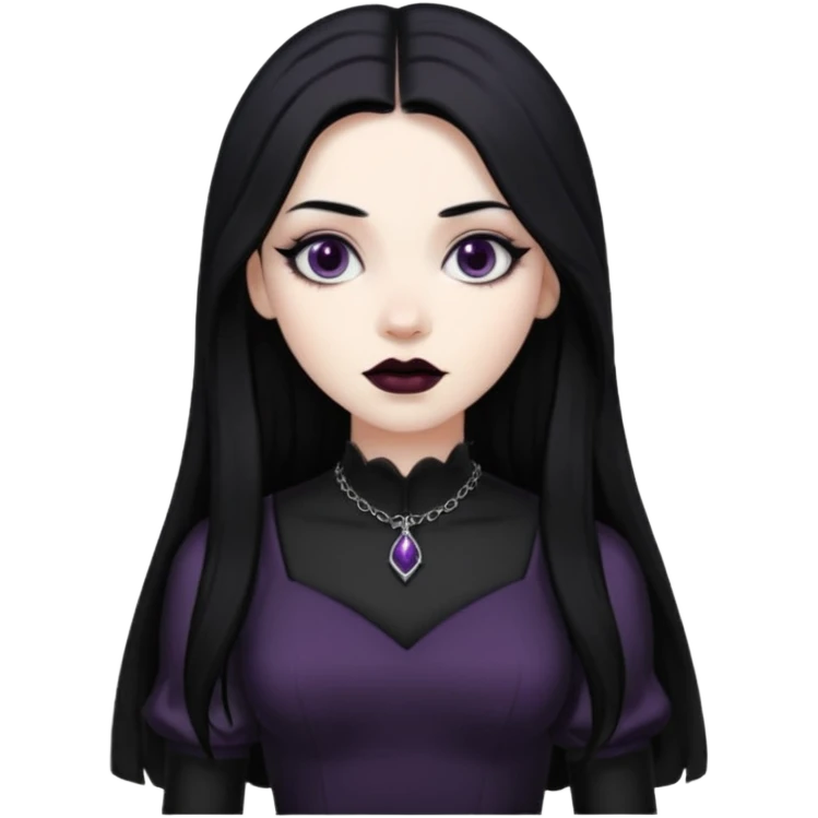 Goth female emoji