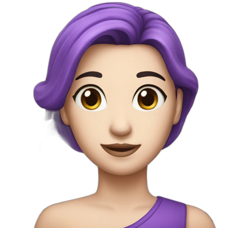 purple lily emoji