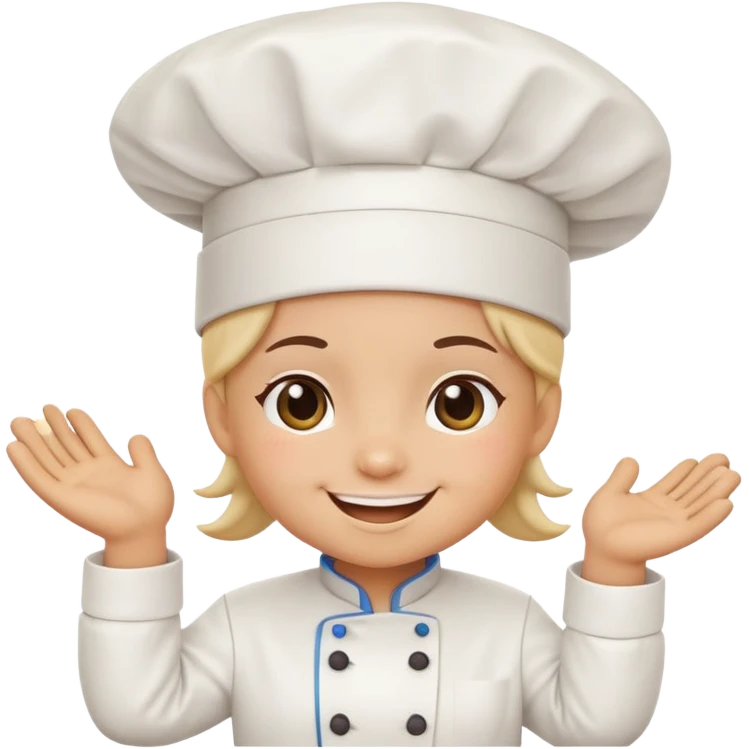 Bimbo bakery mascot character with chef hat emoji