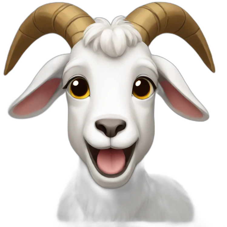 A Catholic goat emoji