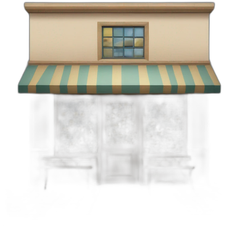 Exterior of a bar with a mosaic of tiles for the sign that spells the mosaic late on the facade emoji