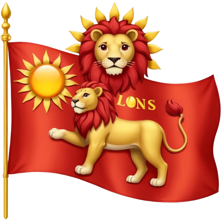 پرچم شیر خورشید emoji