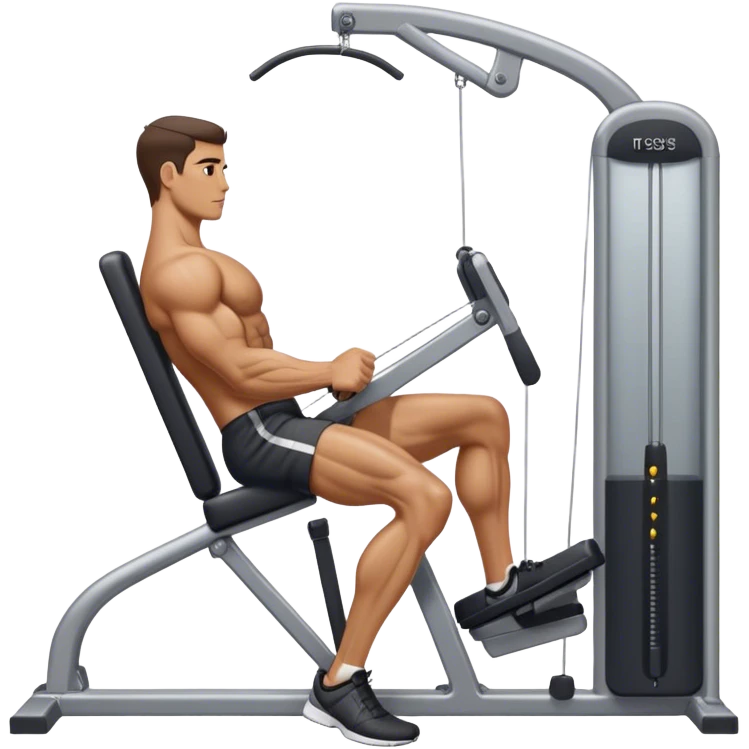 side-view man cable-machine tricep-pushdown emoji