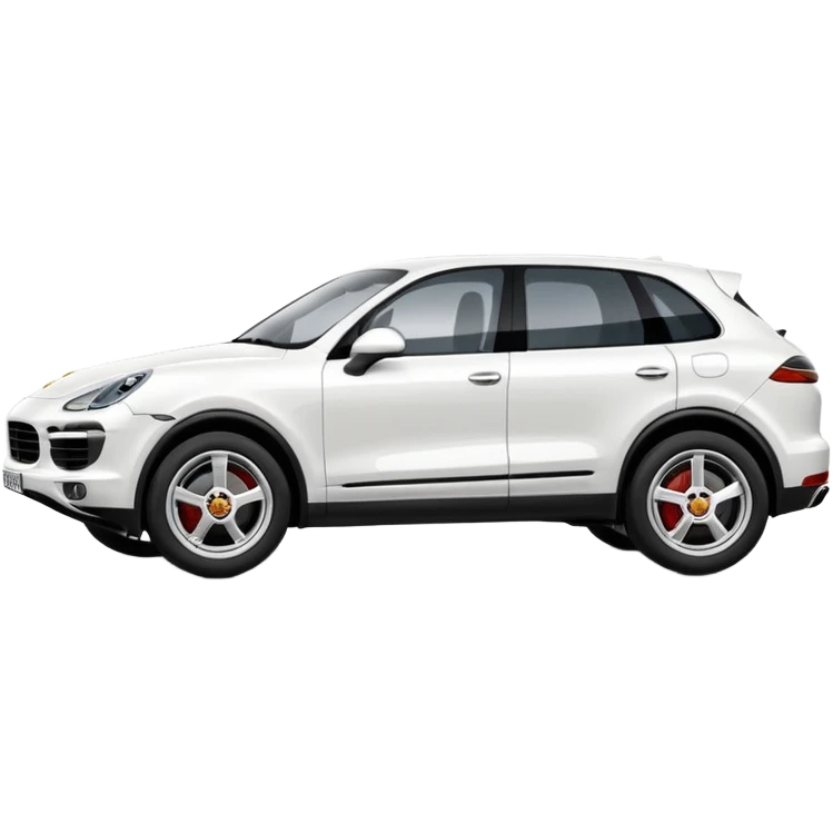 White Porsche Cayenne  emoji