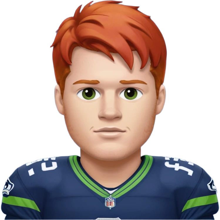 Sam Darnold Seahawk red hair emoji