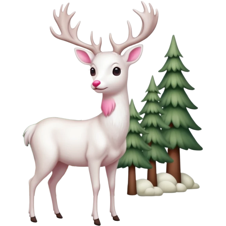 Albino deer emoji