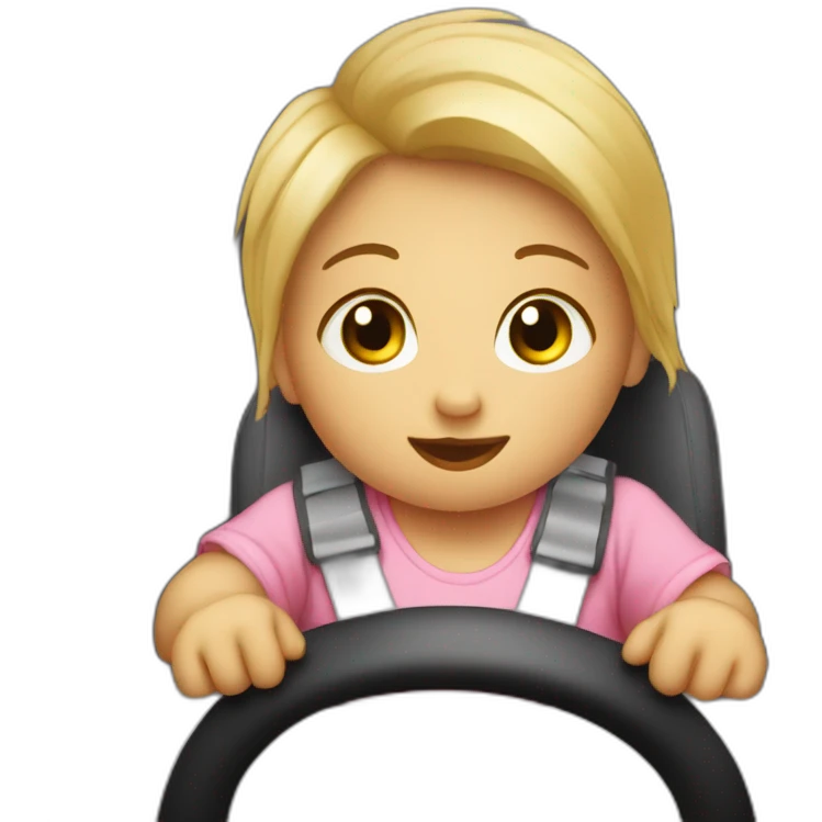 Bébé dans une voiture emoji