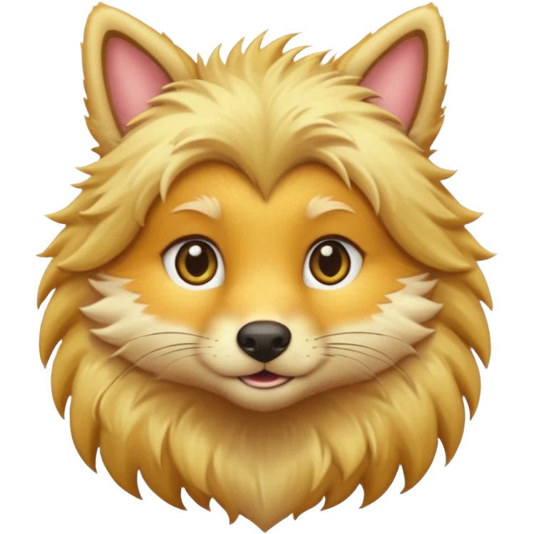 blonde hair animal emoji