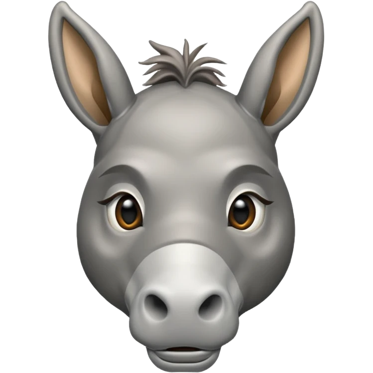 Ein behindert aussehender Eselkopf emoji
