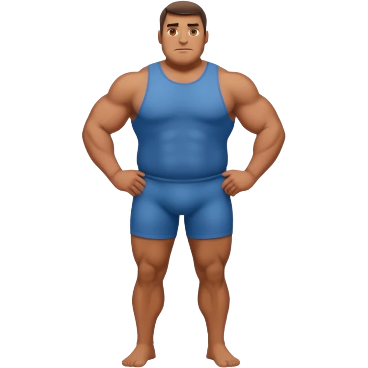 Big man with no pants emoji
