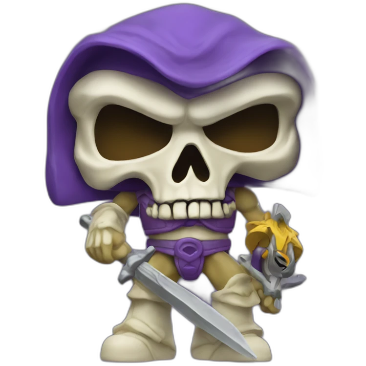 skeletor toy figure emoji